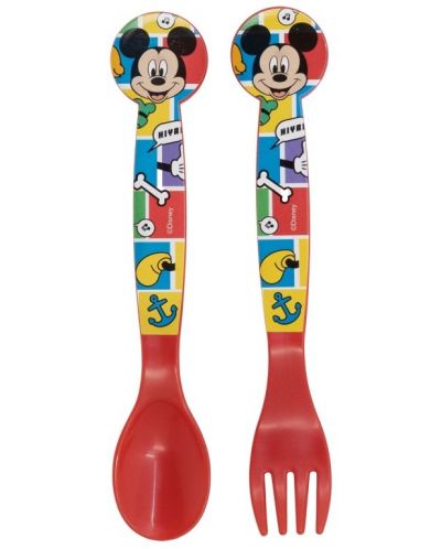 Полипропиленови прибори Stor - Mickey Mouse Better Together, 2 броя - 1