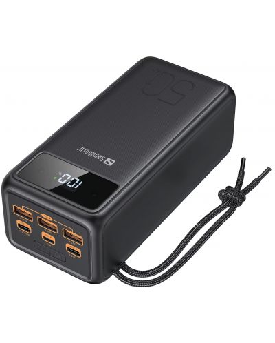Портативна батерия Sandberg - USB-C PD 130W, 50000 mAh, черна - 3