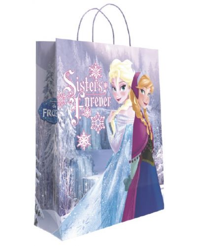 Подаръчна торбичка S. Cool - Frozen, Anna and Elsa, XL - 1