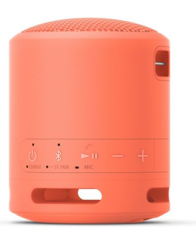 Портативна колонка Sony - SRS-XB13, водоустойчива, оранжева - 3