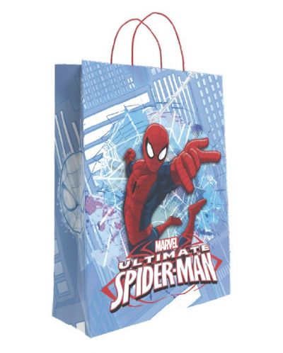 Подаръчна торбичка S. Cool - Ultimate Spider-Man, светлосиня, XL - 1
