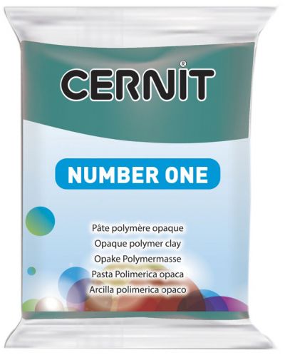 Полимерна глина Cernit №1 - Борово зелена, 56 g - 1