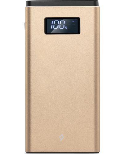 Портативна батерия ttec - AlumiSlim QC 3.0, 10000 mAh, златиста - 1
