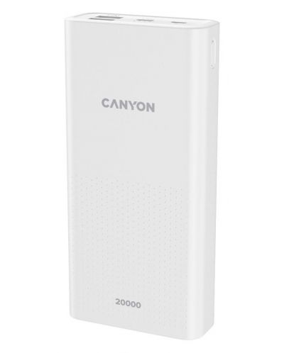 Портативна батерия Canyon - PB-2001, 20000 mAh, бяла - 2