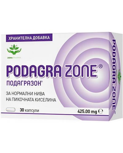 Подагразон, 425 mg, 30 капсули, Zona Pharma - 1