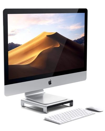 Поставка и хъб Satechi - Aluminum, за iMac, сребрист - 6