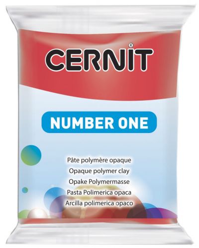 Полимерна глина Cernit №1 - Червена, 56 g - 1