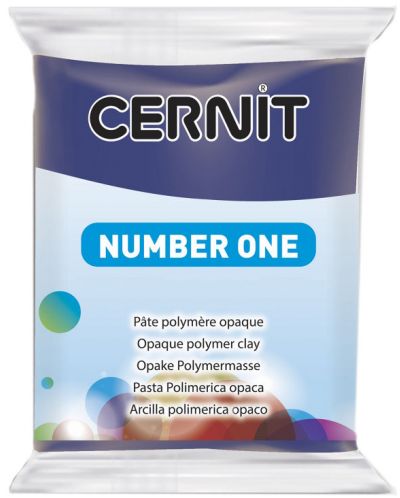 Полимерна глина Cernit №1 - Тъмносиня, 56 g - 1