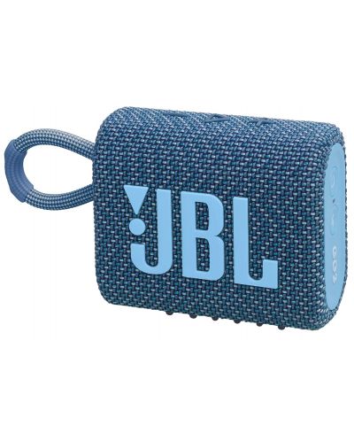 Портативна колонка JBL - Go 3 Eco, синя - 4