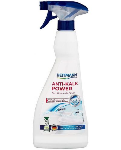 Почистващ препарат за варовик Heitmann - Power, 500 ml, с помпа - 1