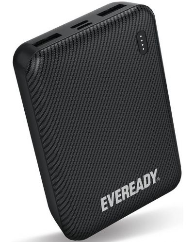 Портативна батерия EVEREADY - Mini, 10000 mAh, черна - 1