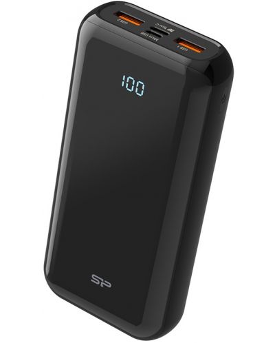 Портативна батерия Silicon Power - QS28, 20000 mAh, черна - 2