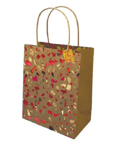Подаръчна торбичка Mitama - 20 х 25 х 10 cm, с картичка, асортимент - 3