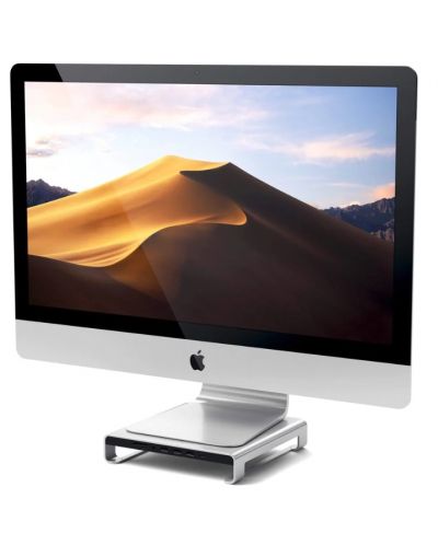 Поставка и хъб Satechi - Aluminum, за iMac, сребрист - 1