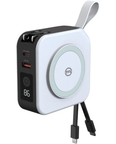 Портативна батерия Mobile Origin - Travel Charger, 10000 mAh, бяла - 2