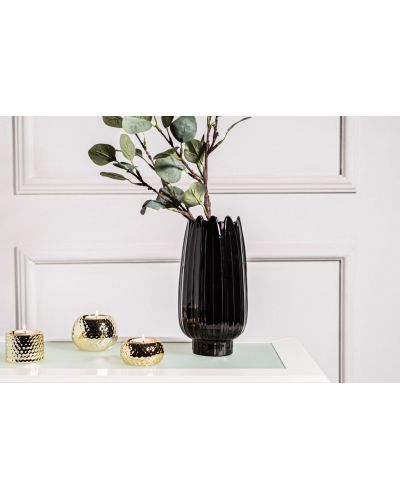 Порцеланова ваза ADS - Черна, 12 х 12 х 24.5 cm - 3