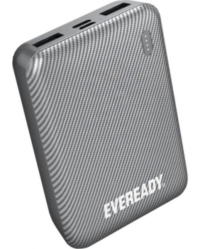 Портативна батерия EVEREADY - Mini, 10000 mAh, сребриста - 1