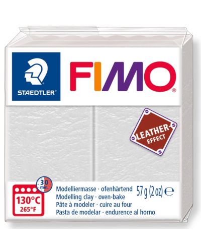 Полимерна глина Staedtler Fimo - Leather 8010, 57g, слонова кост - 1