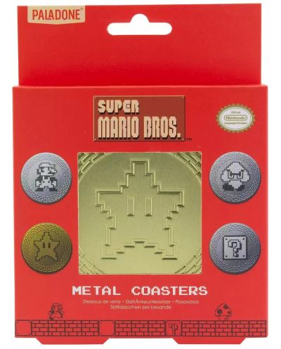 Подложки за чаши Paladone Games: Super Mario Bros. - Icons - 1