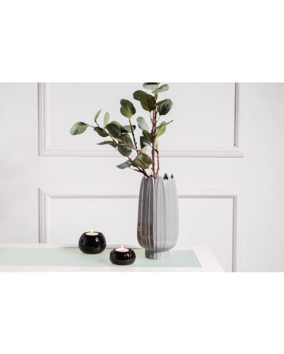 Порцеланова ваза ADS - Сива, 12 х 12 х 24.5 cm - 3