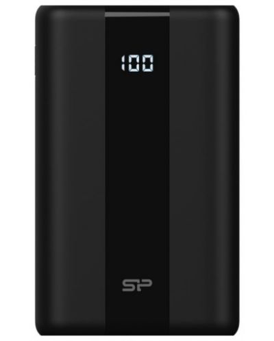 Портативна батерия Silicon Power - QS55, 20000 mAh, черна - 1