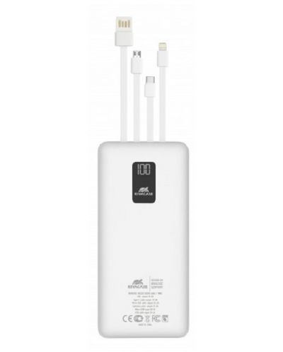 Портативна батерия Rivacase - VA2220, 20000 mAh, бяла - 1