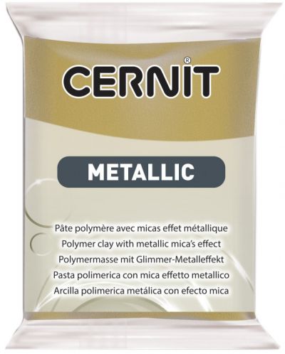 Полимерна глина Cernit Metallic - Антично златисто, 56 g - 1