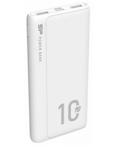 Портативна батерия Silicon Power - QP15, 10000 mAh, бяла - 2