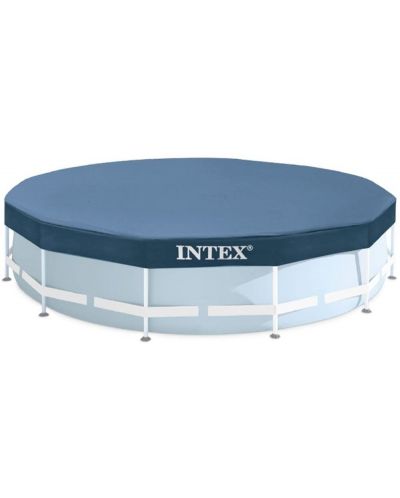 Покривало за басейн Intex - Round Pool Cover, 305 x 25 cm, тъмносиньо - 1
