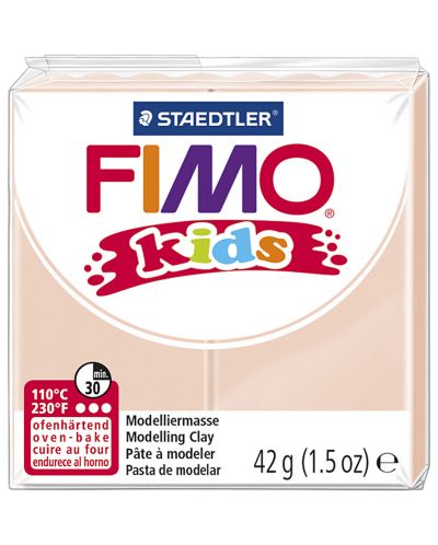 Полимерна глина Staedtler Fimo Kids - телесен цвят - 1