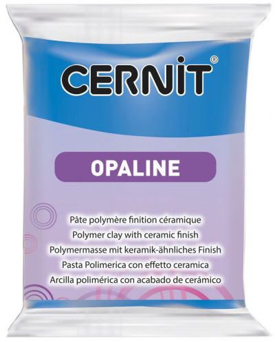 Полимерна глина Cernit Opaline - Синя, 56 g - 1