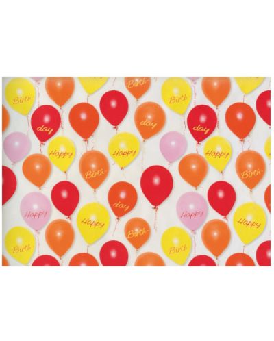 Подаръчна хартия Susy Card - Балони, 70 x 200 cm - 1