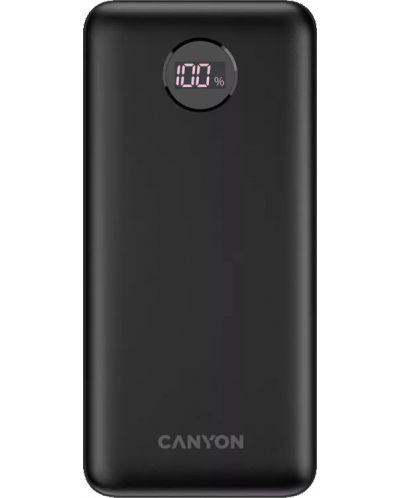 Портативна батерия Canyon - PB-2002, 20000 mAh, черна - 1