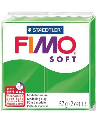 Полимерна глина Staedtler Fimo Soft - 57 g, зелена - 1
