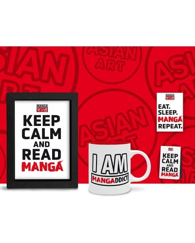Подаръчен комплект The Good Gift Humor: Adult - Keep Calm and Read Manga - 2