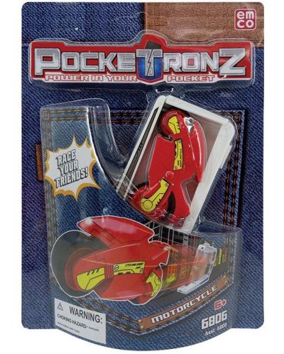 Детска джобна игра PockeTronz - Мотор, червен