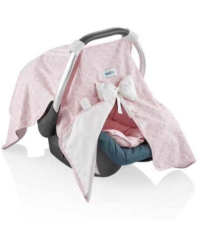 Покривало за кошница за кола BabyJem - Розово - 2