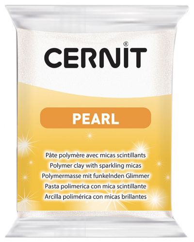 Полимерна глина Cernit Pearl - Бяла, 56 g - 1