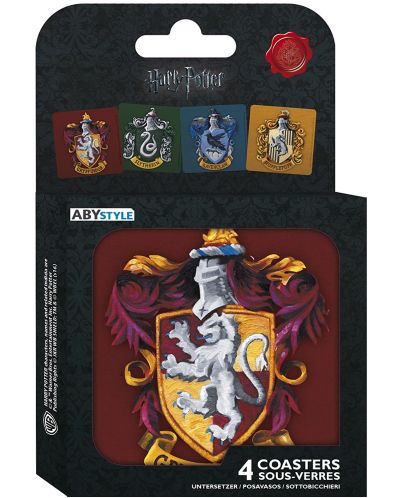 Подложки за чаши ABYstyle Movies: Harry Potter - Houses - 1