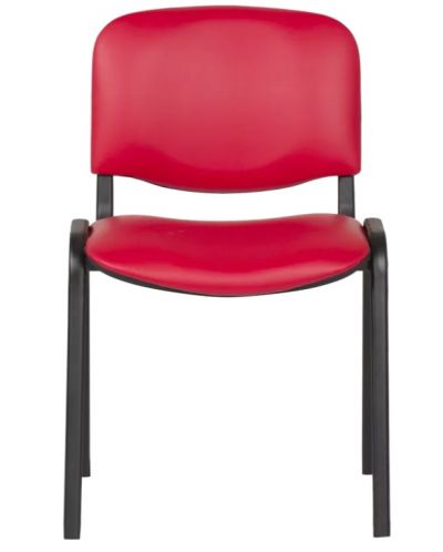 Посетителски стол Carmen - 1131 Lux, червен - 1
