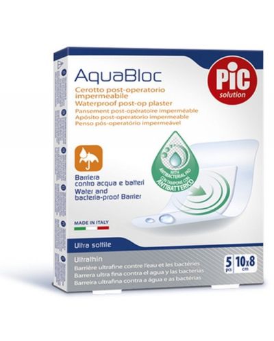 AquaBloc Постоперативни пластири, 10 х 8 cm, 5 броя, Pic Solution - 1