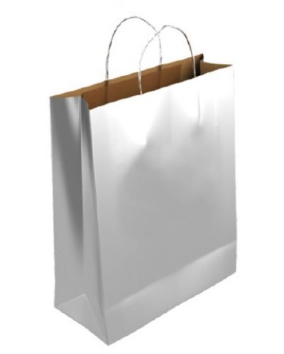 Подаръчна торбичка IPA - Крафт, сребриста, M - 1