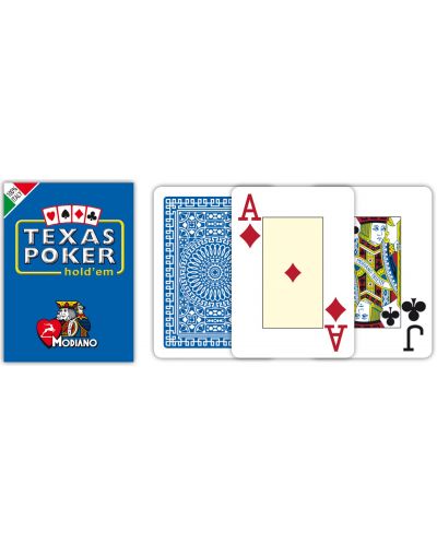Покер карти Texas Hold’em Poker Modiano - син гръб - 2