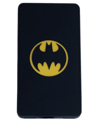Портативна батерия Warner Bros - Batman, 6000 mAh, черна - 3