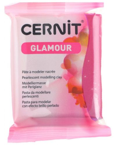 Полимерна глина Cernit Glamour - Кармин, 56 g - 1