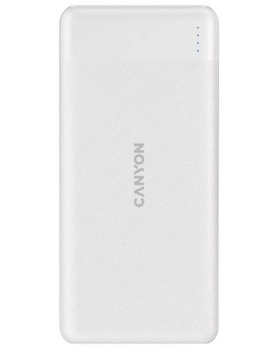 Портативна батерия Canyon - PB-109, 10000 mAh, бяла - 1