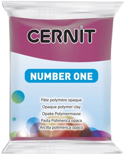 Полимерна глина Cernit №1 - Винено червена, 56 g - 1