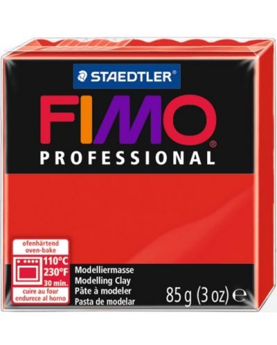 Полимерна глина Staedtler Fimo Professional - Червена, 85g - 1