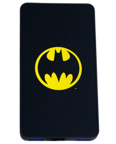 Портативна батерия Warner Bros - Batman, 6000 mAh, черна - 1