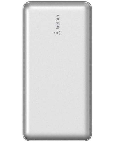 Портативна батерия Belkin - Boost Charge 20K, кабел USB-C, сребриста - 2